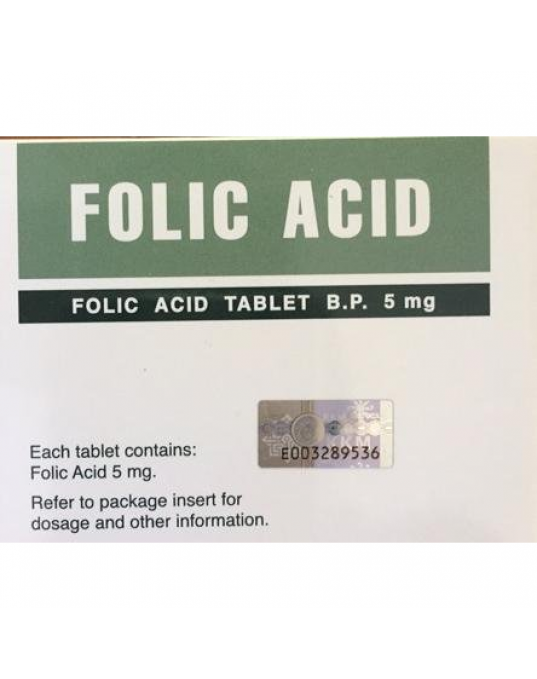 Folic Acid 5 mg Tablets