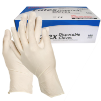Latex Examination Gloves (Box of 100)