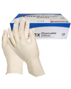 Latex Examination Gloves (Box of 100)